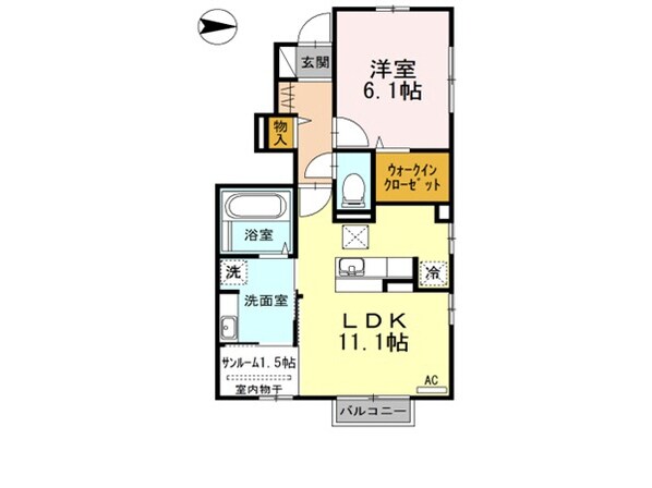 シャイネス川崎の物件間取画像